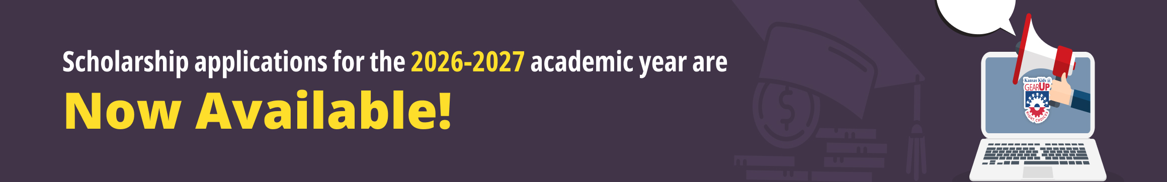Scholarship applications are now available