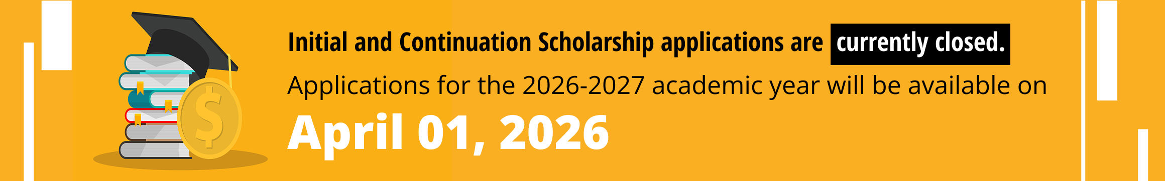 Scholarship applications closed